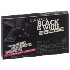 CURAPROX Black is White gomme mâcher