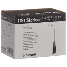 Sterican Nadel 22G 0.70x30mm schwarz Luer