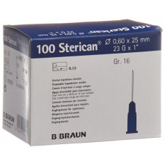 Sterican Nadel 23G 0.60x25mm blau Luer