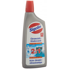 Sigolin 2in1 acier chromé+vitroceramique