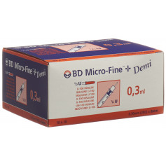 BD MICRO-FINE+ U100 ser ins 8mm demi