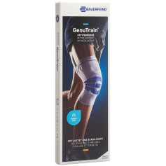 GenuTrain Aktivbandage mit Silikonrand Grösse 4 titan