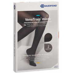 VenoTrain MICRO A-G KKL2 S normal/long geschlossene Fussspitze schwarz Haftband Noppe weit