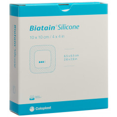 Biatain Silicone Schaumverband 10x10cm selbsthaftend