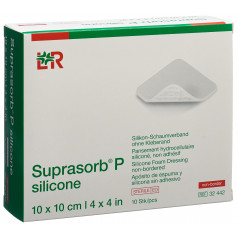 Suprasorb silicone non-border 10x10cm