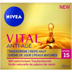 NIVEA cr jour Anti-Age Vit pépins rais FPS15