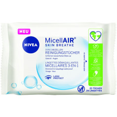 Nivea Lingettes Micellaires Démaquillantes 3-en-1