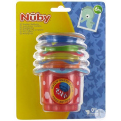 Nuby gobelets de bain coloreé 6m+