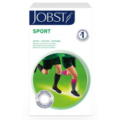 Jobst Sport Kniestrumpf 15-20mmHg L schwarz