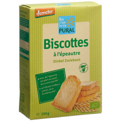 PURAL biscottes l'épeautre sa sucre demeter