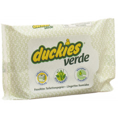 DUCKIES verde lingettes WC humides