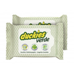 DUCKIES verde lingettes WC humides duo