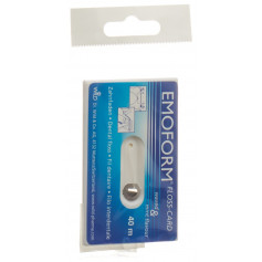 Emoform Floss Card Zahnseide 40m gewachst Mint