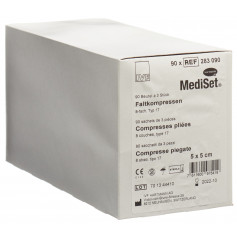 MediSet Faltkompressen Typ 17 5x5cm 8 fach steril