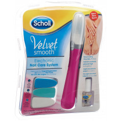 Scholl Velvet Smooth elektronisch Nagelpflegesystem pink