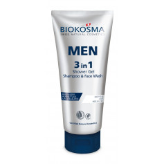 BIOKOSMA MEN 3 in 1 Shower Gel & Shampooing & Face Wash 