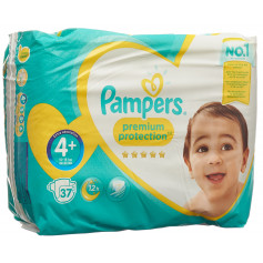 Pampers Premium Protection Gr4+ 10-15kg Maxi Plus Sparpack