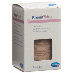 Rhena Ideal Elastische Binde 8cmx5m hautfarbig