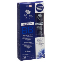 Klorane Bleuet Augencreme Roll-on 15 ml + Lotion