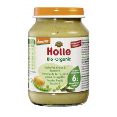 Holle pomme de terre petit pois et courgette